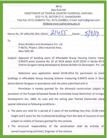 Approval of Building Plans
